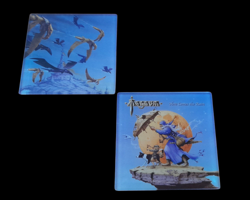 Square glass coasters
